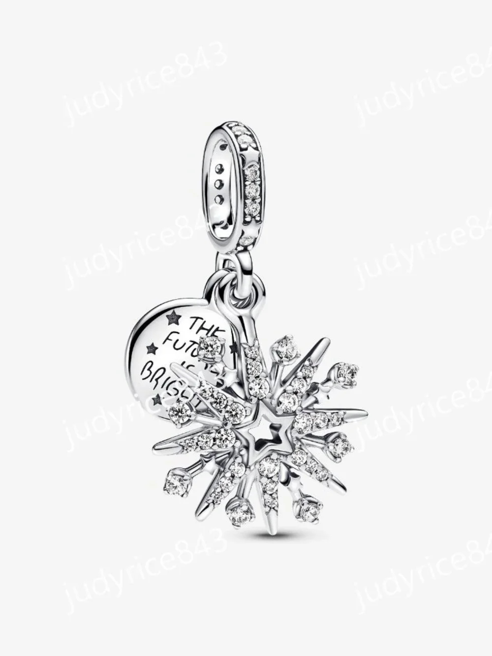 Pandora Sparkling Firework Double Dangle Charm